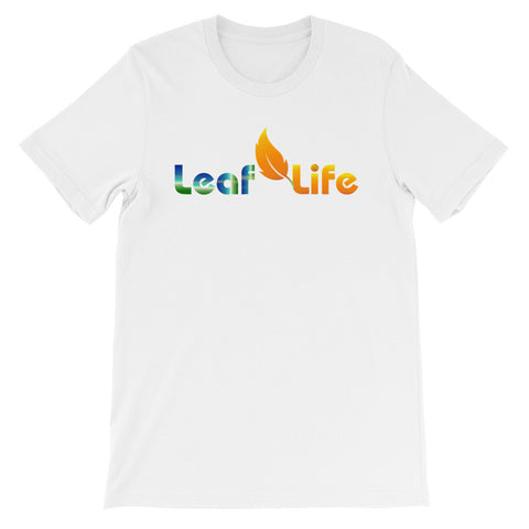 MULTI COLOR LEAF LIFE Unisex short sleeve t-shirt